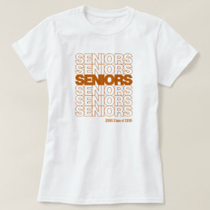 Bränd Orange Seniors Seniors Seniors T-shirt
