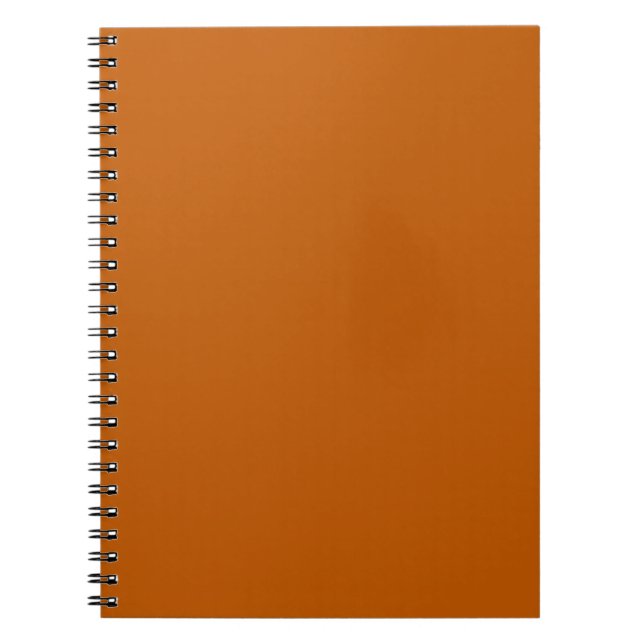 Bränd Orange Spiral Anteckningsbok (Framsidan)