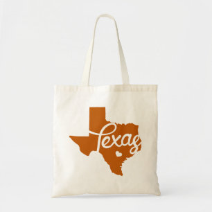 Bränd Orange Texas Heart Tygkasse