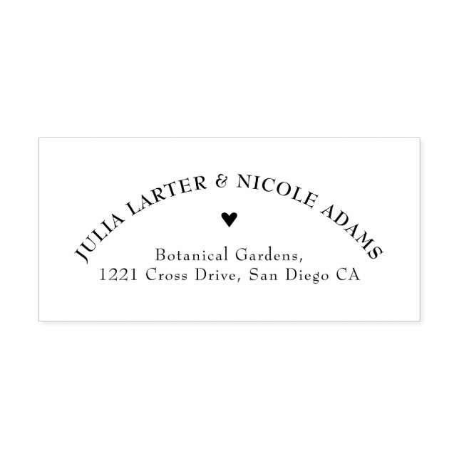 Bränd Orange Tropical Hibiscus Blommigtar Bröllop Självfärgande Stämpel (Design)