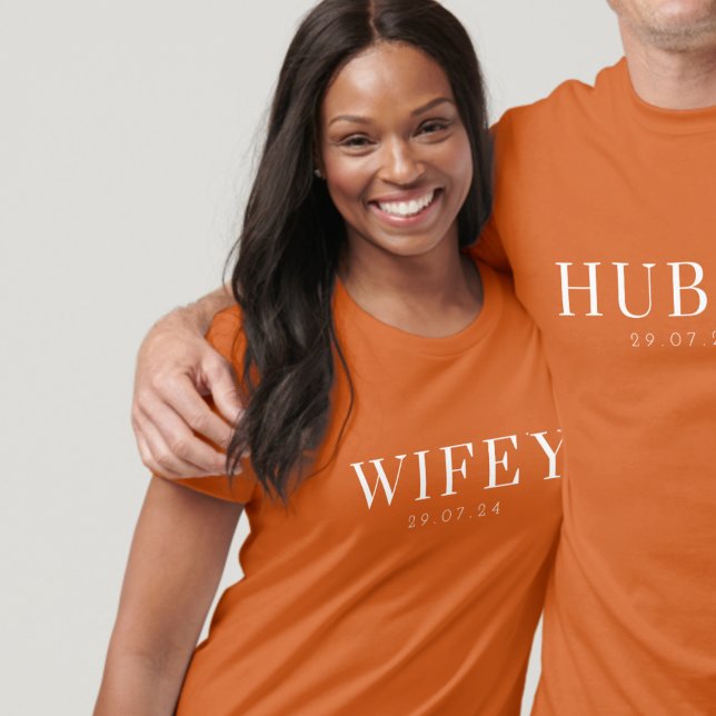 Bränd Orange Wifey Top Gift för Newlyed Bride T Shirt (Skapare uppladdad)