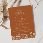 Bränd Orange Wildblomma Inbjudningskort för möhipp Flygblad<br><div class="desc">Fira de kommande ungarna med en andande möhippa inspirerad av vilda blommor. Vår inbjudan ger fantastiska illustrationer av naturens skönhet och kommer att ange tonen för en minnesvärd dag fylld med kärlek och skratt. Perfekt för ett sportiskt eller utomhustematiskt evenemang. Den här inbjudan kan köpas nu och lämnar ett bestående...</div>