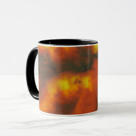 Brand på Glass Mugg