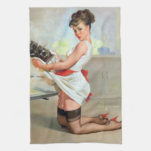 Bränd pinup kökshandduk