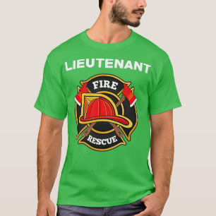 Brand Rädding löjtnant Department for Firefighter T Shirt