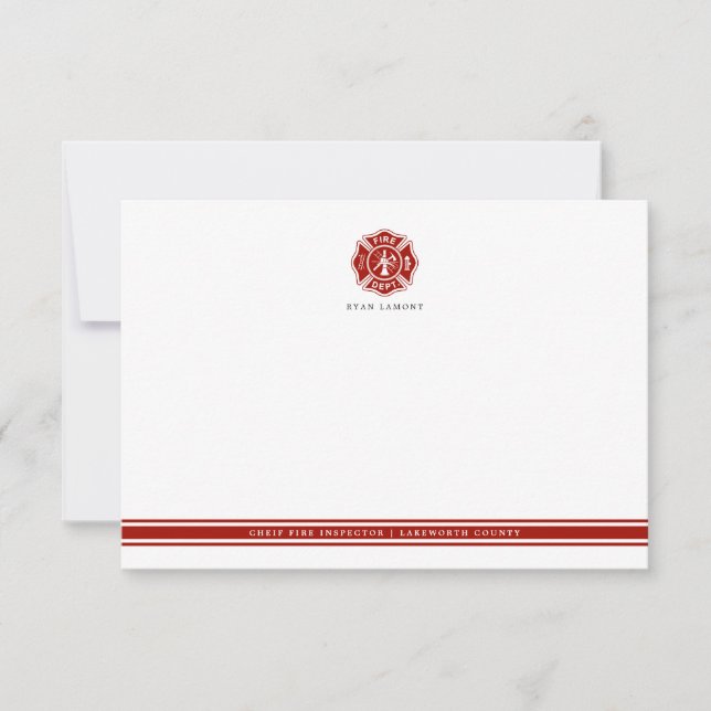 Brand Rädding | Maltesiska Kor Anteckningskort (Framsida)