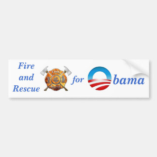 Brand & Räddning för Obama Bildekal