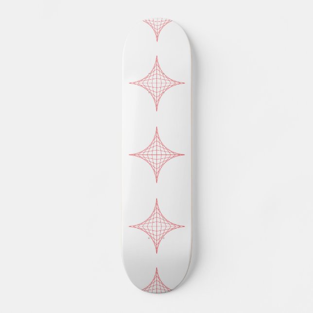 Brand (röd) skateboard bräda 19,5 cm (Framsida)