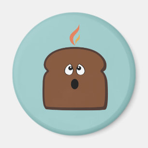 Bränd rostat bröd magnet