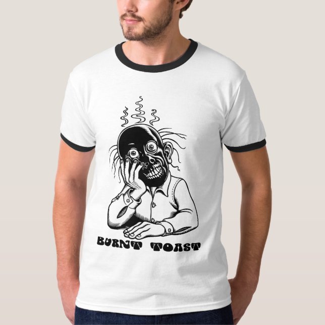 Bränd rostat bröd tee (Framsida)