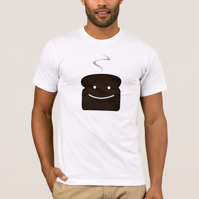 Bränd rostat bröd tee shirt (Framsida)