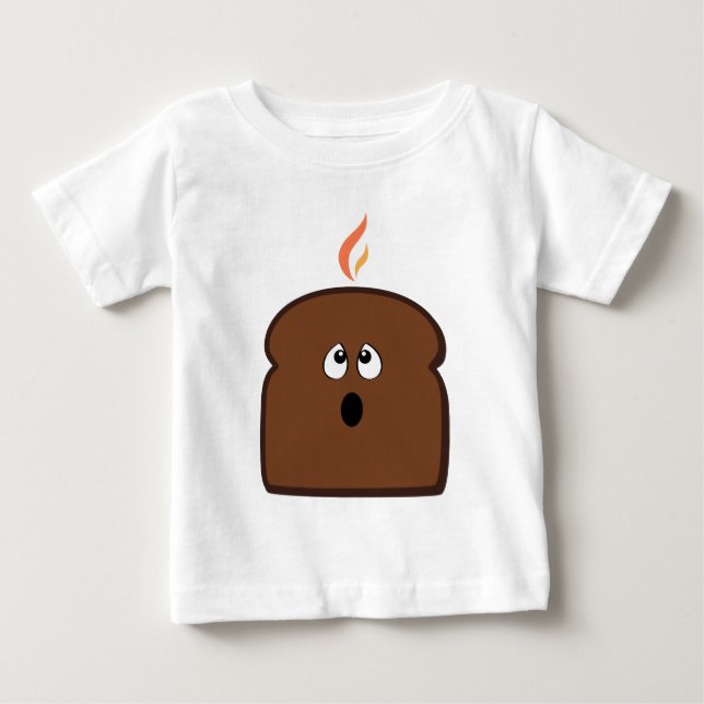 Bränd rostat bröd tee shirt (Framsida)