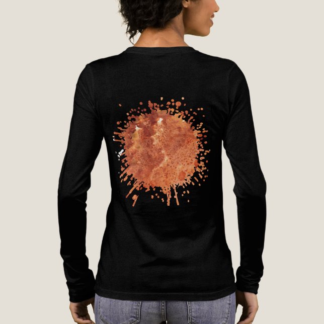Bränd Saffran Tystnad T Shirt (Baksida)