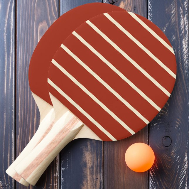 Bränd Sienna-randig och enfärgad  Pingisracket (Skapare uppladdad)