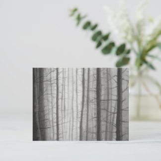Bränd skog vykort