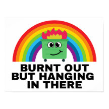 Bränd ut men hängande där inne