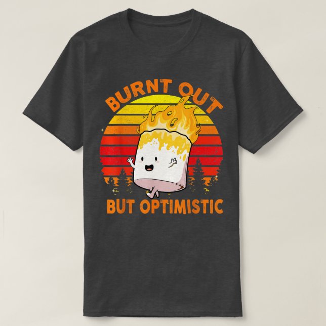 Bränd ut, men Optimerad cute Marshmallow 1 T Shirt (Design framsida)