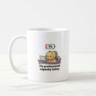 Bränd Utmattad Rolig Kontorsmugg Kaffemugg