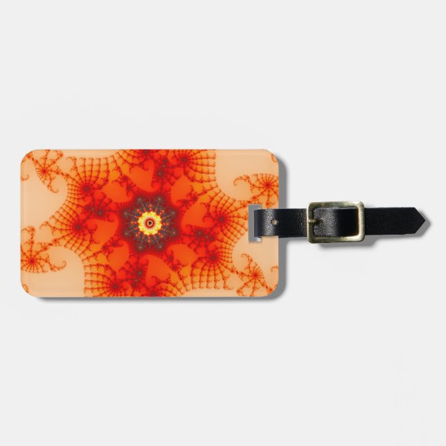Brand Webben - Fractal Art Bagagebricka (Horisontell Framsida)