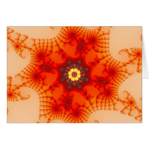 Brand Webben - Fractal Art Hälsningskort