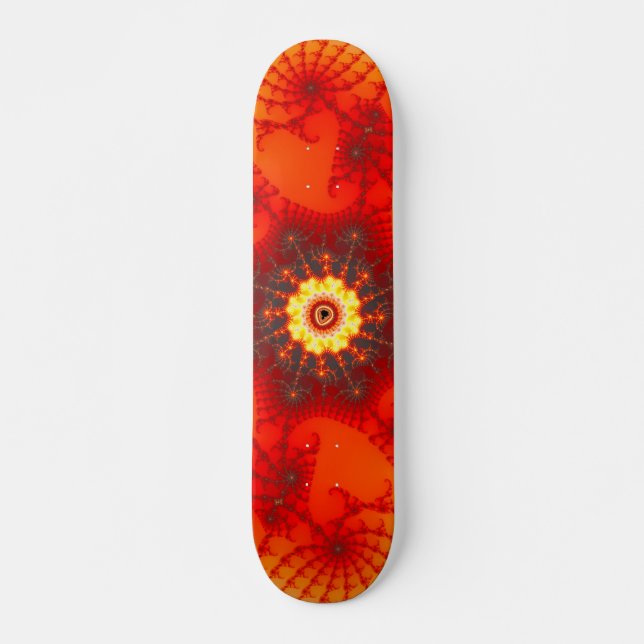 Brand Webben - Fractal Art Skateboard Bräda 20 Cm (Framsida)