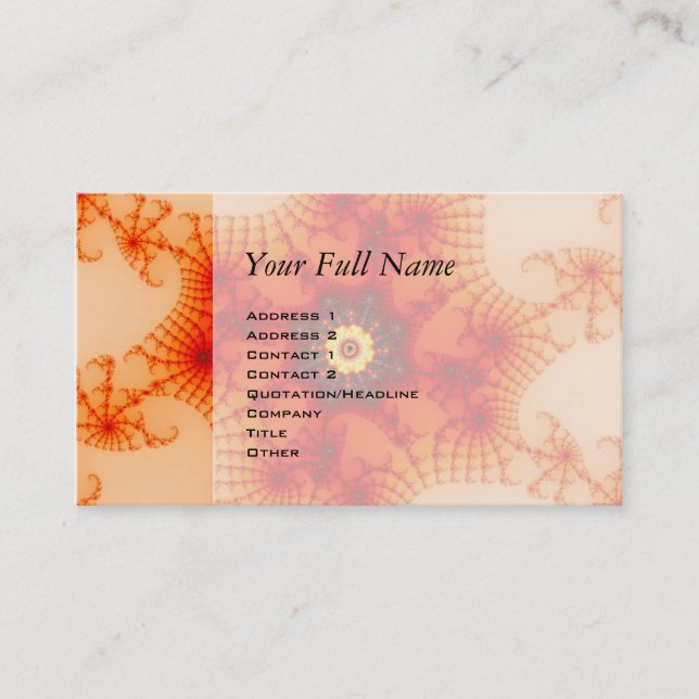 Brand Webben - Fractal Art Visitkort (Framsida)