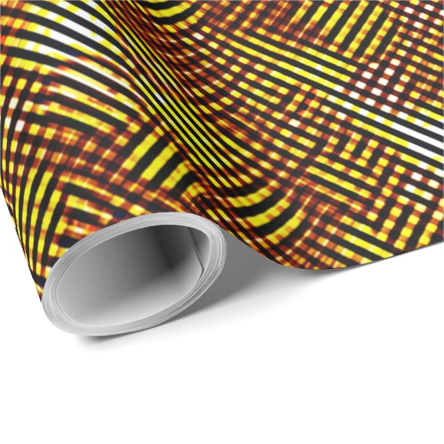 Brända dataströmmar och nedfläckad kontrollerad presentpapper (Rullad Hörn)