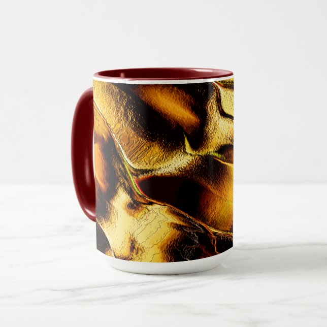 Brända, gyllene, grova sanddyner av orange mugg (Framsida vänster)