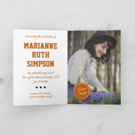 Brända Orangar - cirklar - foto Studenten Inbjudan