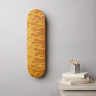 Brända Orangar för återbrandsfallsbränning 60 s 70 Mini Skateboard Bräda 18,5 Cm