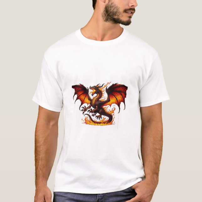 Brandandning Dragon T-shirt (Framsida)