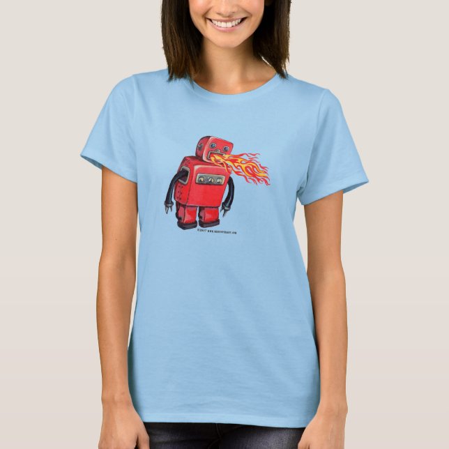 Brandandning Robot T-shirt (Framsida)