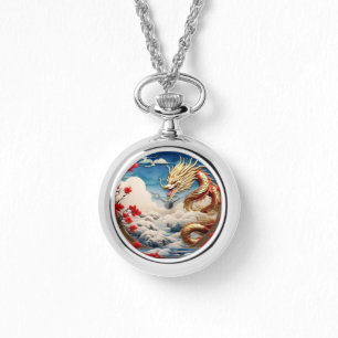 Brandandningsblått och guld armbandsur