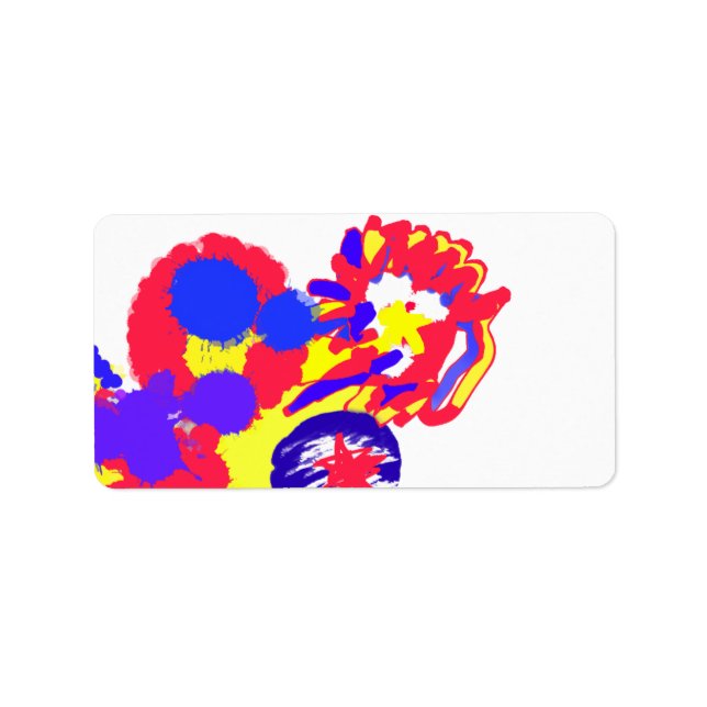 Brandarbete 4:e july adressetikett (Framsidan)