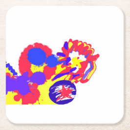 Brandarbete 4:e july underlägg papper kvadrat