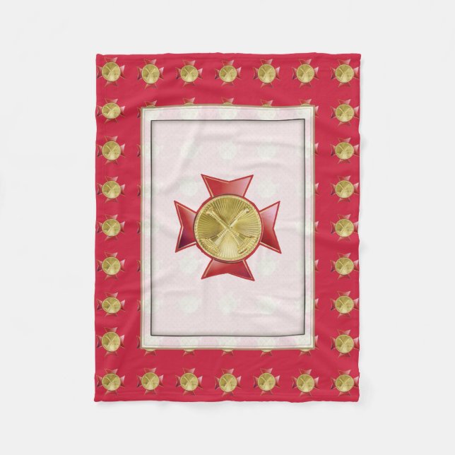 Brandavdelning 2 Bugle-Anpassningsbar Fleecefilt (Framsidan)