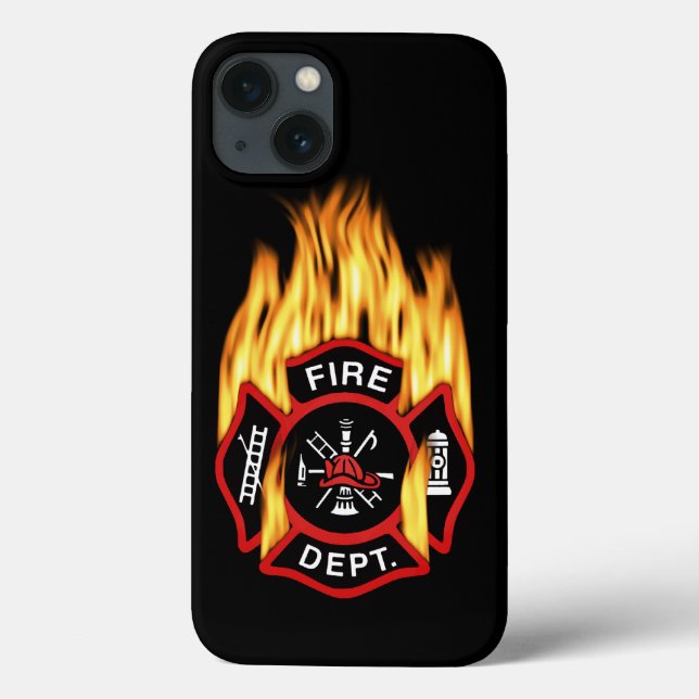 Brandavdelning - Flaming Badge (Baksida)