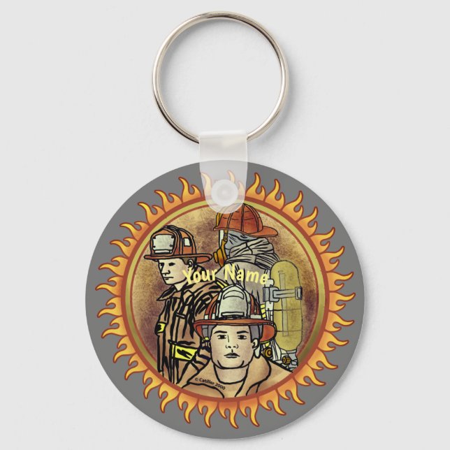 Brandbekämpare i brödraskapet nyckelring (Framsida)