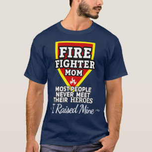 Brandbekämpare Mamma Gift-brandbekämpare Brandstri T Shirt