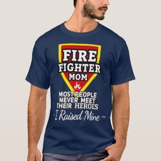 Brandbekämpare Mamma Gift-brandbekämpare Brandstri T Shirt