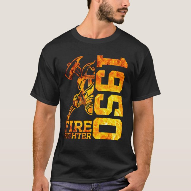 Brandbekämpning 1950 72 års brandkår 72:e födelsed t shirt (Framsida)