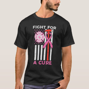 Brandbekämpning för en ren amerikansk Flagga Bröst T Shirt