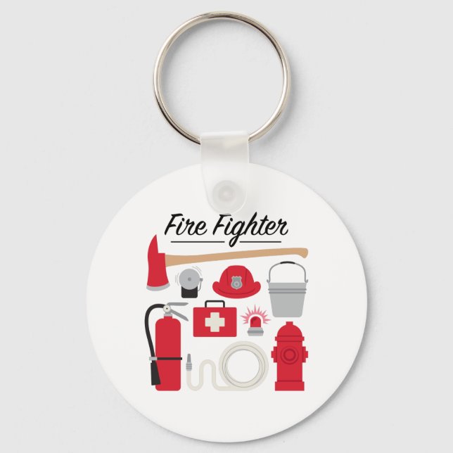 Brandbekämpning Nyckelring (Framsida)