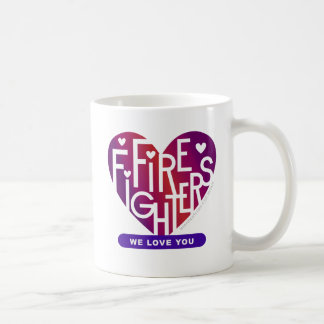 Brandbekämpning Vi Kärlek dig - Älskare Heart® Des Kaffemugg