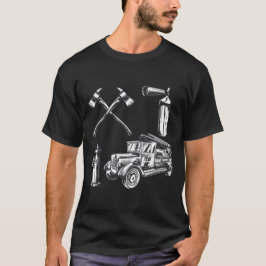 Brandbekämpning Vintage Stil Fire T Shirt