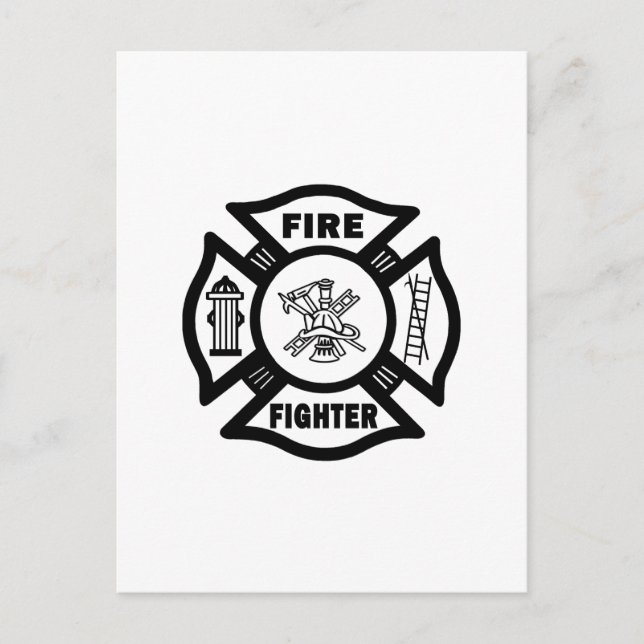 Brandbekämpning Vykort (Framsida)