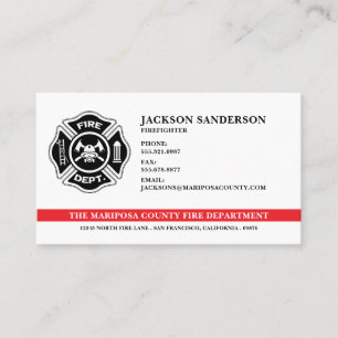 Brandbekämpningsavdelningen Brandman Logotyp Badge Visitkort
