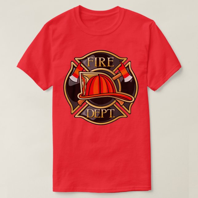 Brandbekämpningsavdelningen Maltesiska Kor med bra T Shirt (Design framsida)