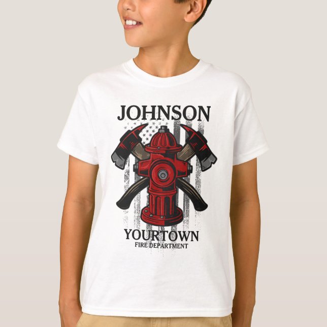 Brandbekämpningsavdelningen NAMN Brandbrandavdelni T Shirt (Framsida)