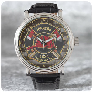 Brandbekämpningsavdelningen NAMN Brandman Fire Dep Armbandsur